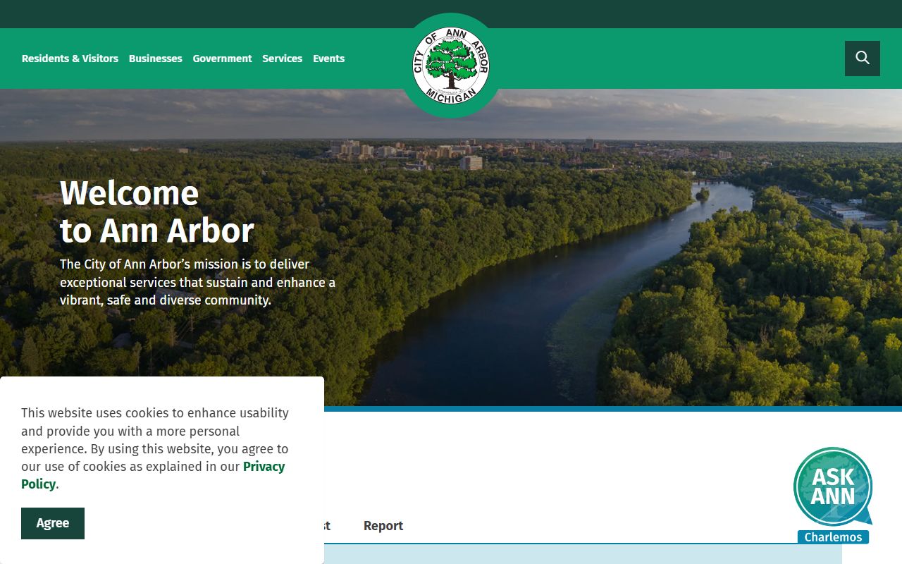 City of Ann Arbor official website